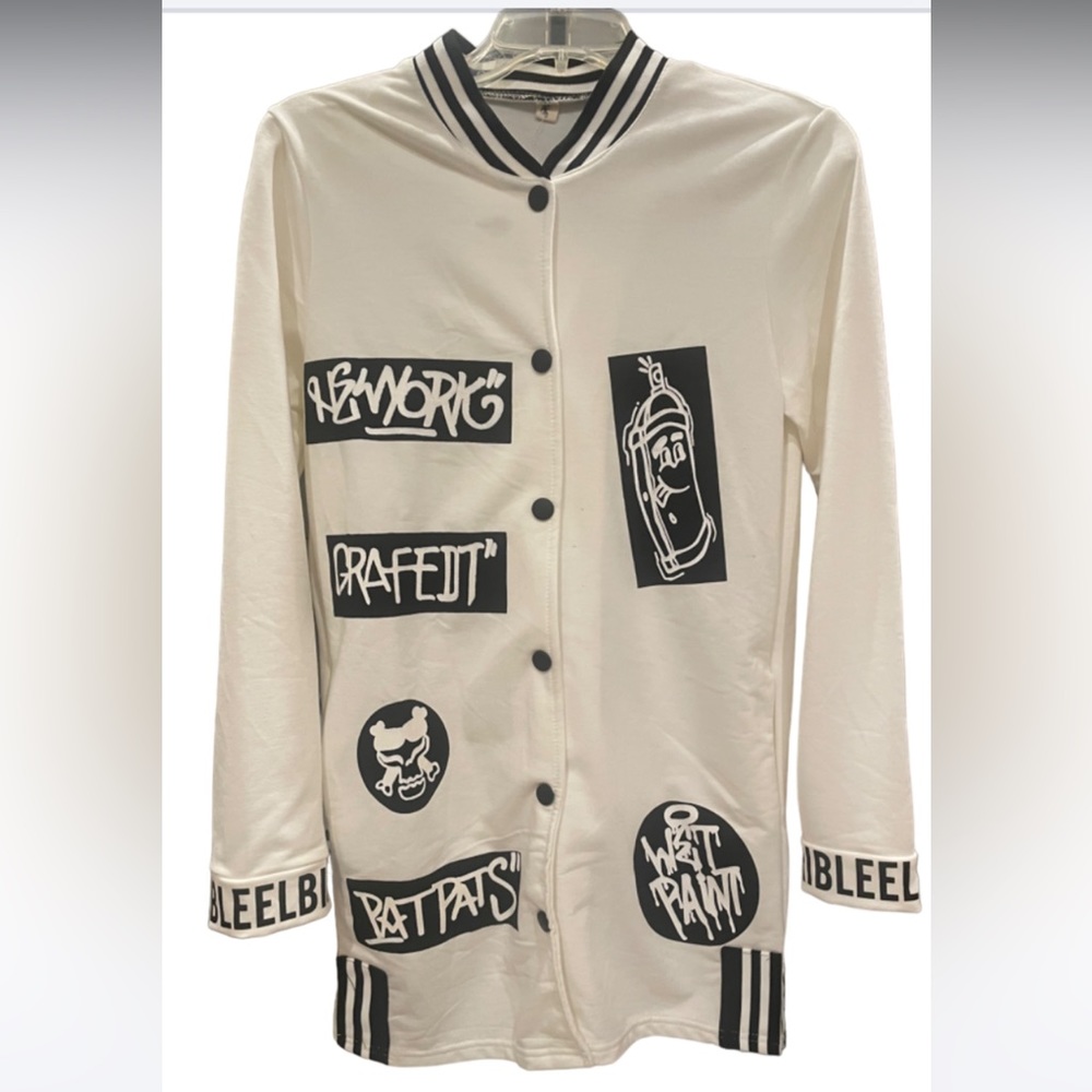 Unique Long Length Jersey Jacket